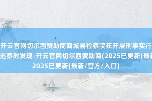 开云官网切尔西赞助商商城县检察院在开展刑事实行检察责任季度巡察时发现-开云官网切尔西赞助商(2025已更新(最新/官方/入口)